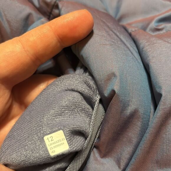 Lululemon women’s 10 wunder puff 600 down fill jacket heathered wild indigo - Picture 14 of 14
